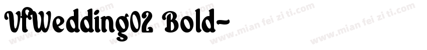 VfWedding02 Bold字体转换
